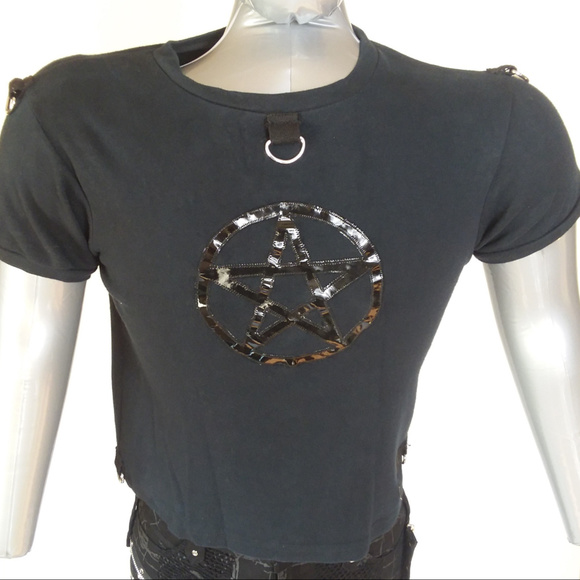 Raven SDL Other - Raven SDL Black Vinyl Pentagram Shirt Men's Medium